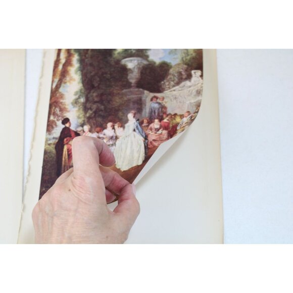 Watteau Fete Champetre Print Vintage 93418 French School - Picture 3 of 5